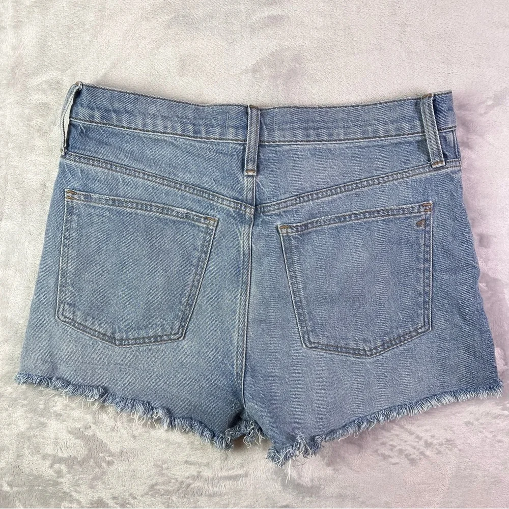 Madewell The Perfect Jean Shorts Size 31 Medium Wash Distressed Summer Casual Ba